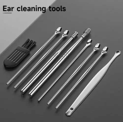NEW LED Ear Wax Cleaner Ear Camera Otoscope with Light Cleaner Removal Kit Black - Picture 5 of 10