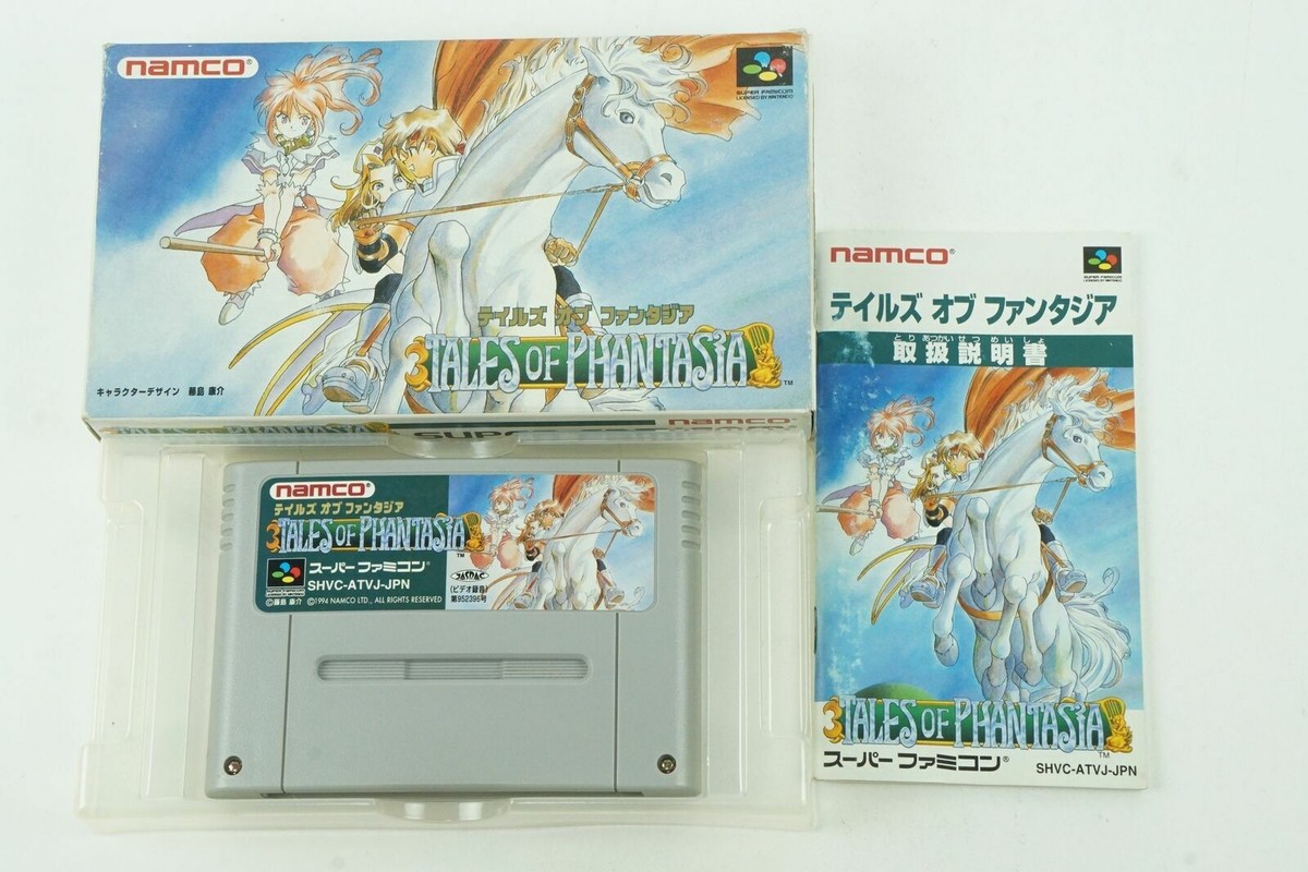 Tales of Phantasia & Symphonia 全巻セット TALES OF PHANTASIA SNES namco Nintendo Super Famicom Box JP