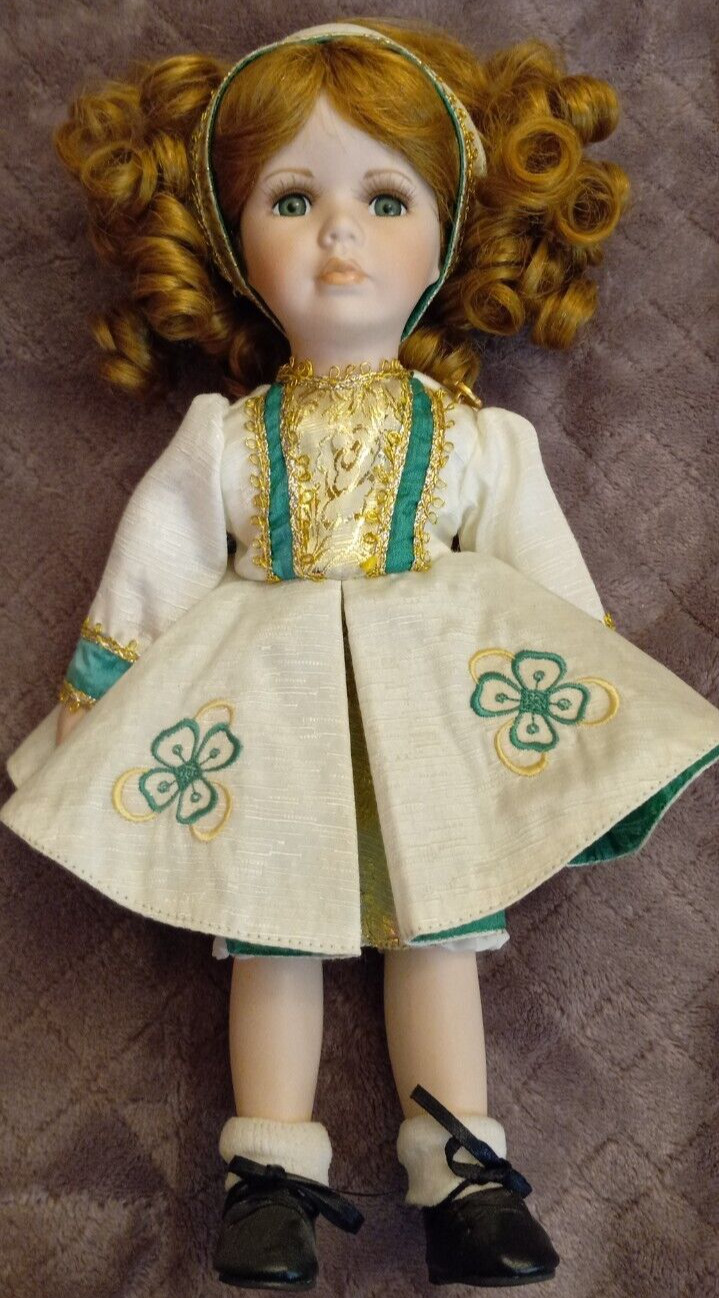 Leynir Porcelain Dolls Cute Alberon Collector Irish Porcelain Doll