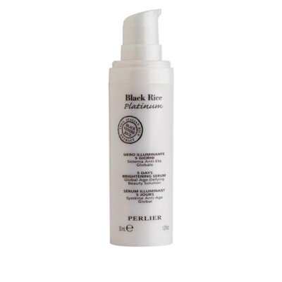 Perlier Black Rice 5-Day Brightening Exfoliant Serum, 1 fl.  UNSEALED
