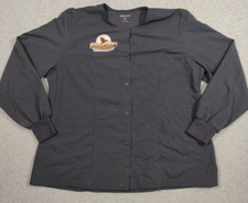 Jockey Scrubs Top Size XL Grey Ebroidered Logo Patch