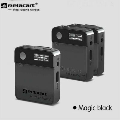 Relacart Mi2 2.4G Wireless Lavalier Microphone Receiver Transmitter Kit for DSLR