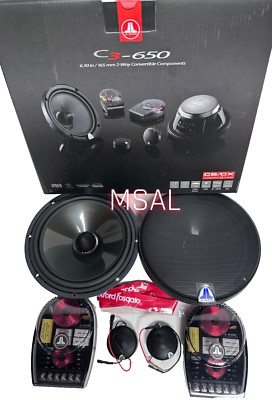 JL Audio C3-650 6.5'' Evolution C3 Series 6-1/2'' convertible component system NEW
