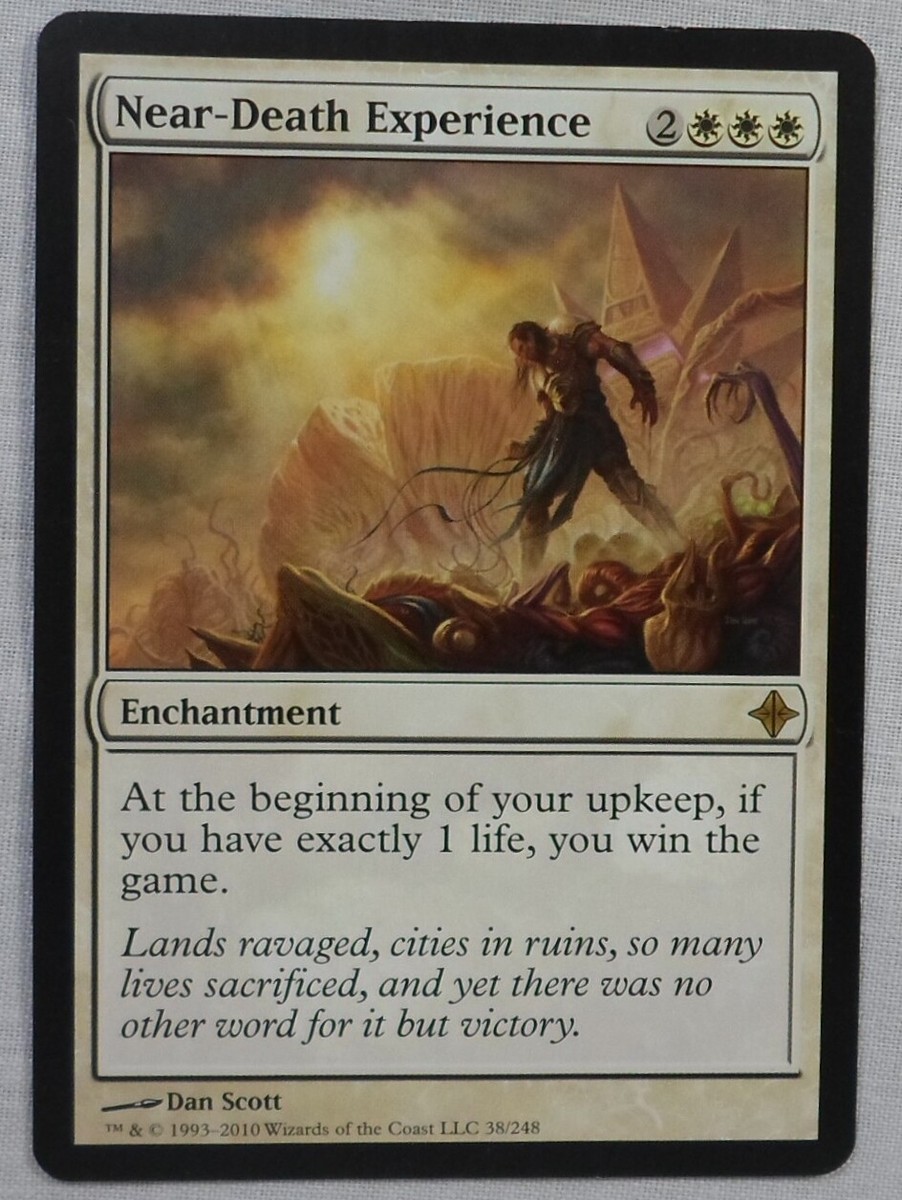 MAGIC THE GATHERING MTG 2010 RISE OF THE ELDRAZI NEAR DEATH EXPERIENCE RARE  CARD