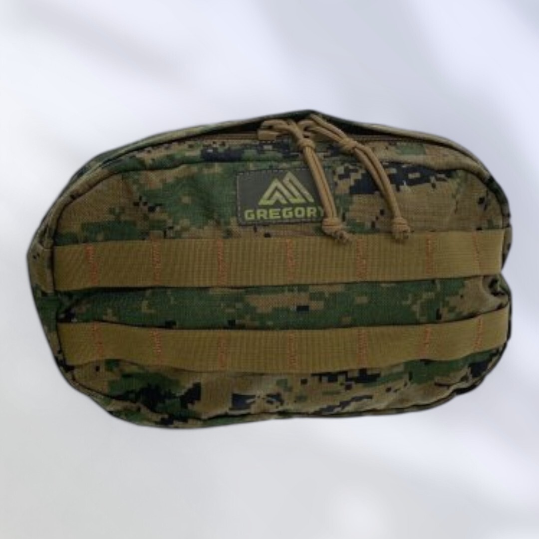 GREGORY Polyester Spear Waist Pack Khaki Camo Waist bag Authentic 