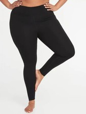 PLUS- Old Navy Women's High-Waisted Leggings Black 40969-7 5