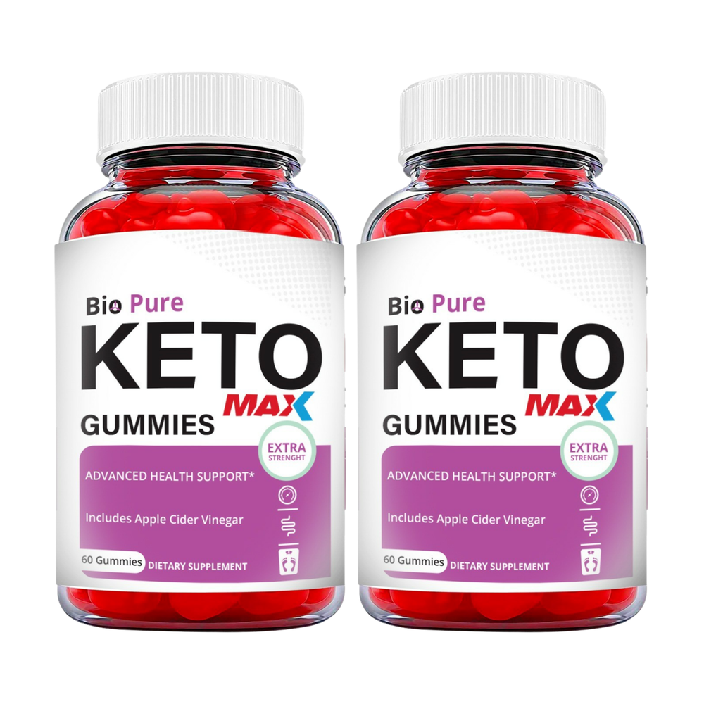 2-Pack BioPure Keto Max Gummies - Bio Pure Keto Max ACV Gummies-120 Gummies