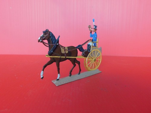 Figurines Flat Tin Penny Whistle! / Great Size: Beautiful Cart Pulls By Un Horse - Picture 6 of 6