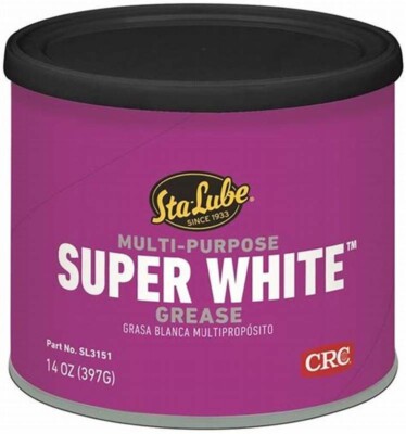 CRC CHEMICAL SL3151 Sta-Lube Super White Multi-Purpose Lithium Grease Wt 14 Oz.