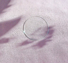 VINTAGE N O S ROUND FLAT CLOCK OR CRAFT REPLACEMENT GLASS 3 1/8 IN.