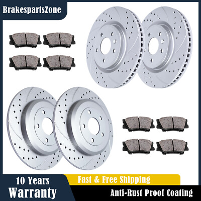 Front Rear Brake Rotors Pads Kit fit for Ford Flex 2009-2011 2012-2019 Brakes