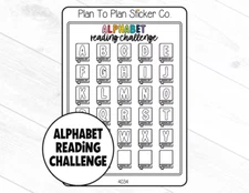 4034~~Alphabet Reading Challenge Planner Stickers