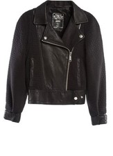 Nwt $698 Diesel Acrab Lamb Leather Biker Motorcycle Jacket Women's Black Coat S