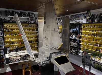 VINTAGE STAR WARS KENNER IMPERIAL SHUTTLE 1984 SHIP COMPLETE * BOX