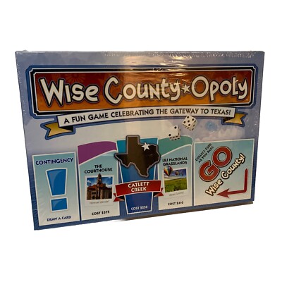 Wise County Opoly Limited Ed. Board Game Celebrating The Gateway To ...