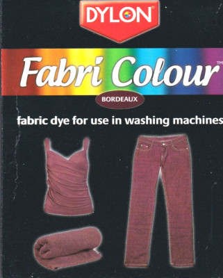 x2 Dylon Fabri Colour - Stofffarben - Farbe Bordeaux (Lila) - Neu 75ml x2
