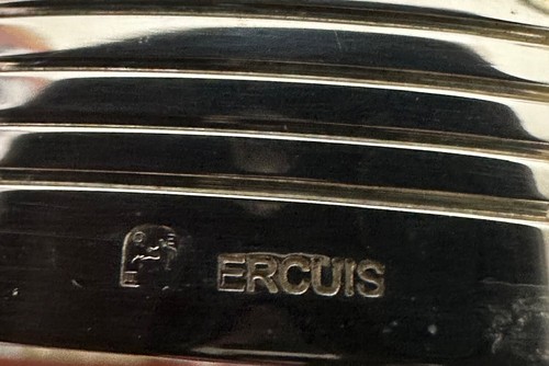 Ercuis France Saint Hilaire Butter Caviar Condiment Dish Silver Plate Domed Lid - Picture 10 of 10