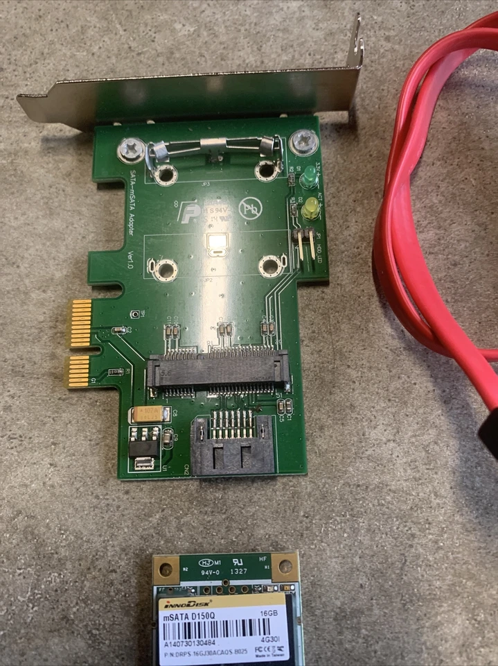 InnoDisk  D150Q DRPS-16GJ30ACAQS-B025 16 GB mSATA 1.8 in SSD W/adaptor And Cable - Image 3 of 4