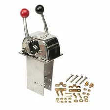 NEW SeaStar CH5200P Marine Boat Controls Twin Lever Polished Stainless Teleflex
