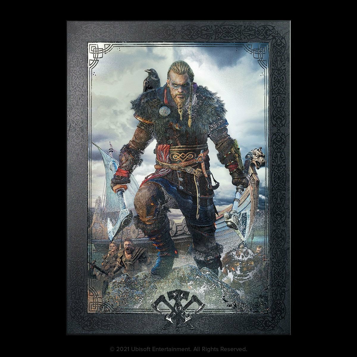 Displate Édition Limitée 'Eivor Rising' - Ubisoft - Poster Métal Collector NEUF Sous Blister