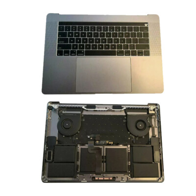For MacBook A1707 2016 Palmrest Cover Keyboard Gray Top Case Touchpad & Battery