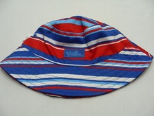 UV SKINZ - Stripes Solid Red Reversible - Kid's Size 3T Bucket Hat Sun Cap
