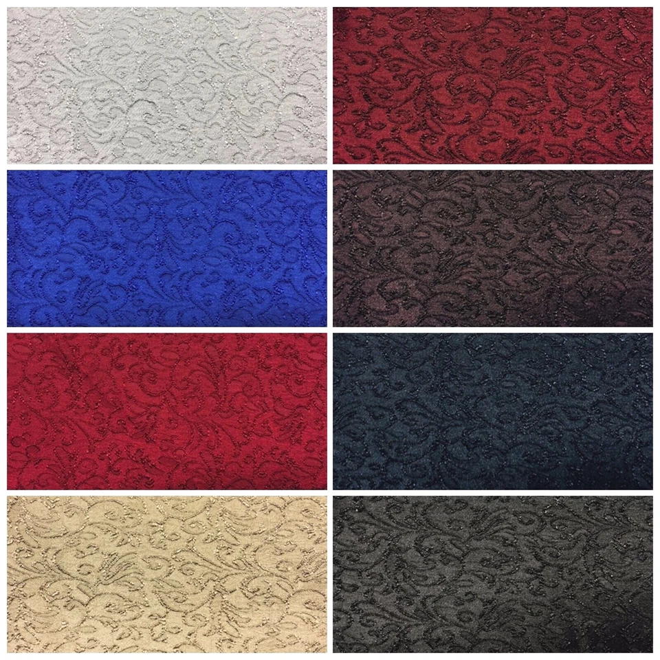 Jacquard Stoff Floral Ornamente Bekleidung Elastisch Dekoration Tischdecke 9026