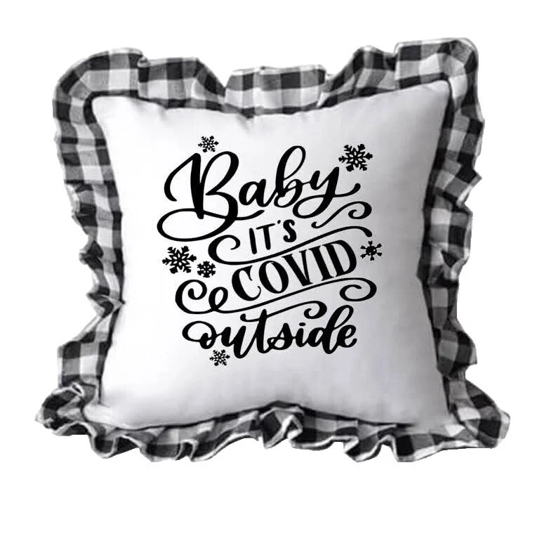 Almohadas de Decoración para el Hogar White Negro