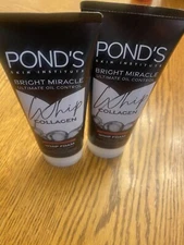 POND'S Bright Oil Control Facial Foam Dirt Moisture Smooth Skin Collagen 2New
