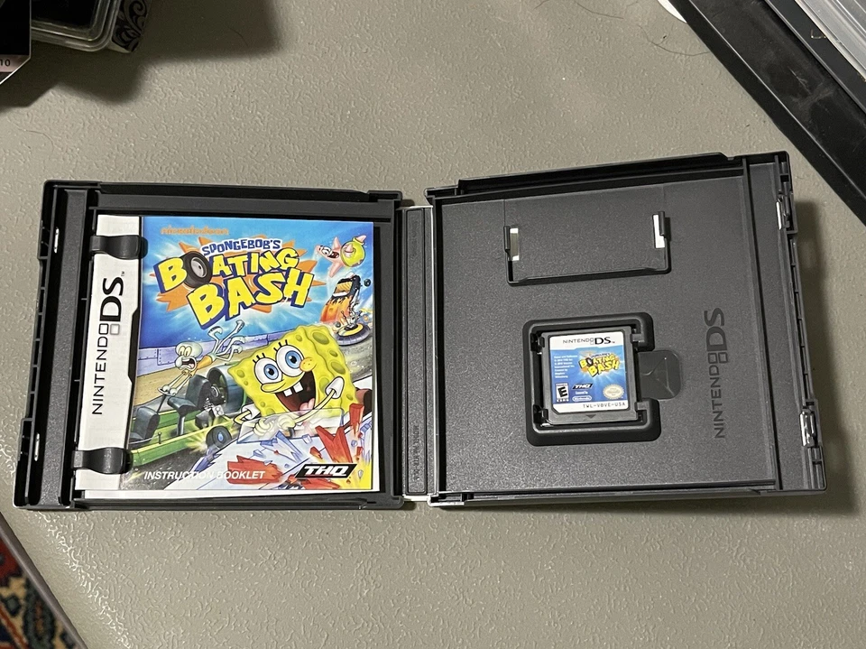 SPONGEBOB'S BOATING BASH NINTENDO DS GAME 3DS 2DS CIB COMPLETE W/ MANUAL CASE - Image 2 of 2