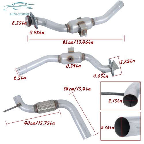 Tubo flexible con convertidor catalítico para Ford Mustang EcoBoost 2015-2017 2,3 L l4 - Imagen 6 de 14