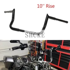 Black 10"  Handlebar For Harley Street Electra Glide Meathook Bars Replacement