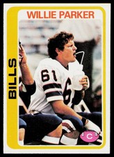 1978 Topps #176 Willie Parker Rookie Buffalo Bills RC Card. rookie card picture
