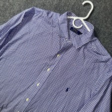 Polo Ralph Lauren Shirt Mens Size 2XB Big And Tall Button Up Gingham Small Pony
