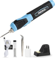 Neiko 40421a Wireless Soldering Kit Mini Usb Rechargeable Solder Iron Pen Rapid
