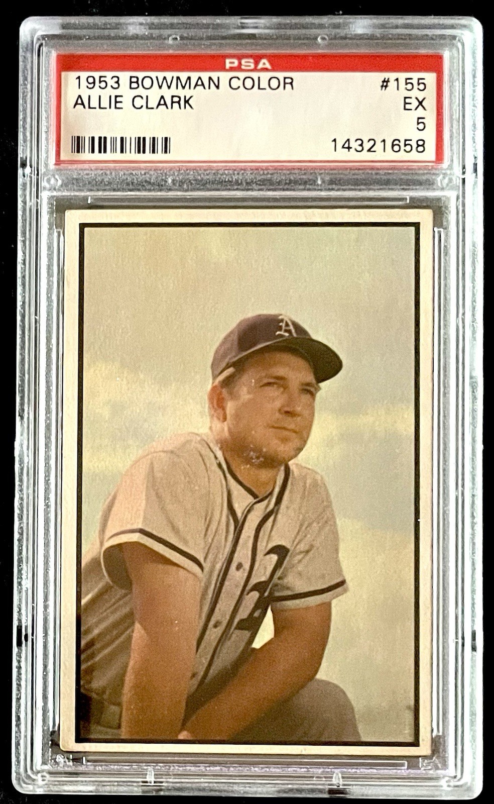 1953 Bowman Color #155 Allie Clark PSA 5 EX