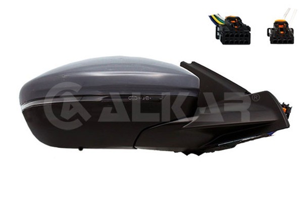 AußEnspiegel Alkar 6140312 Beheizbar Mit Temperatursensor Konvex FüR Opel Corsa-image