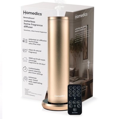 Homedics Serenescent Waterless Essential Oil Diffuser Home Fragrance Scent