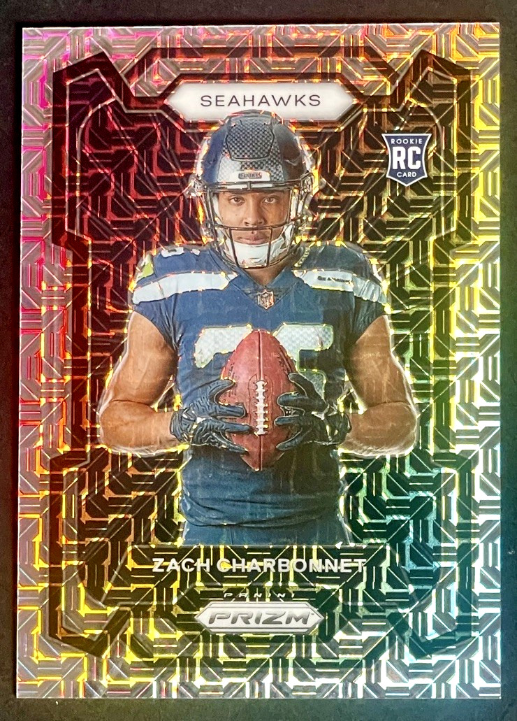 2023 Prizm Zach Charbonnet /25 Rookie Variation MOJO Prizm RC #314 Seahawks SSP