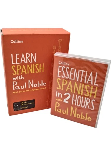 Collins Learn Spanish with Paul Noble 12 CD Set + Additional 2 Hour Course