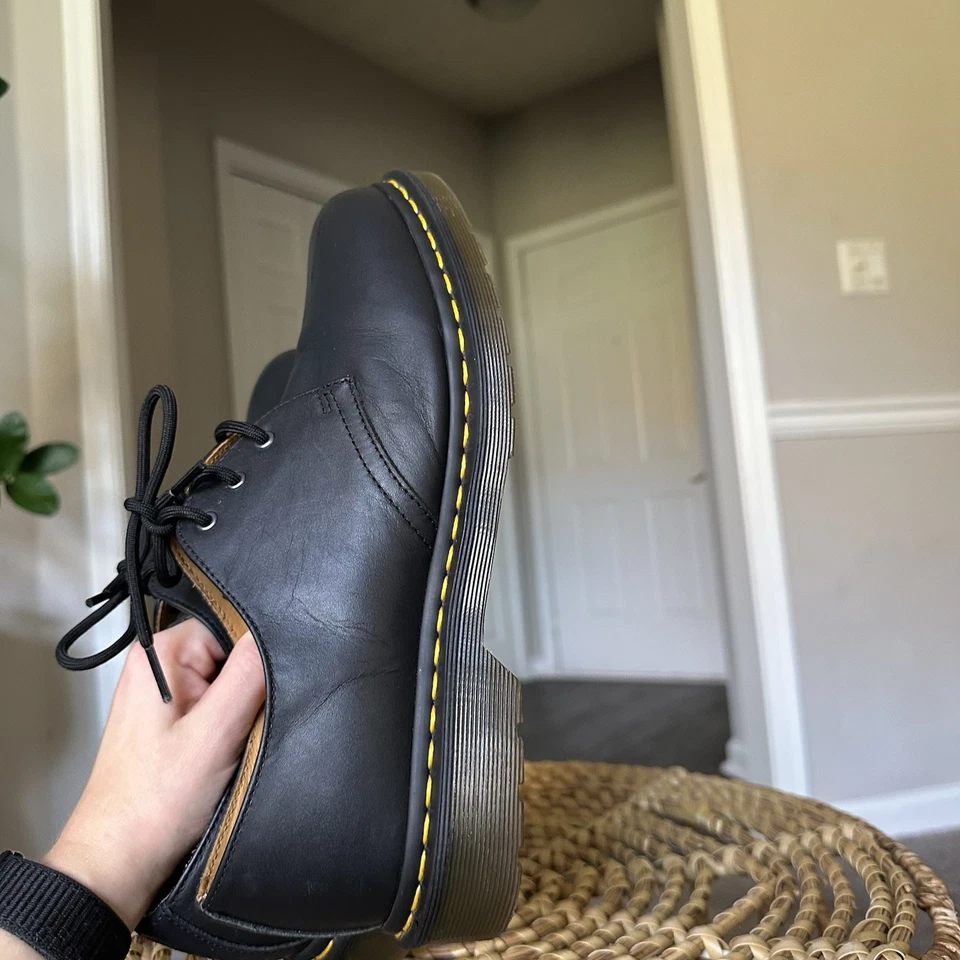 Dr. Martens Black Leather 1461 MADE IN ENGLAND OXFORD SHOES Men’s US 10 W US 11 - Image 4 of 4