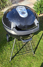 Napoleon Charcoal Kettle BBQ Grill Black with Lid & Thermometer