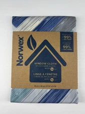 Norwex Window Cloth  w/ Antibacterial BacLock - Blue Pattern - Reusable Dry/Wet