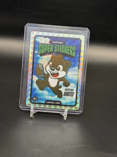 2025 Vee Friends Hustling Hamster /399 Limited Super Stickers Manga Series NB1