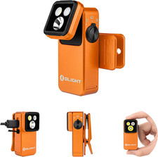 OLIGHT Oclip 2 Pro Rechargeable EDC Flashlight, Clip-on Light, Orange