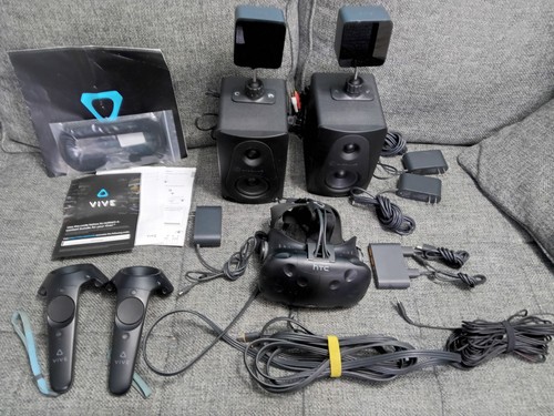 HTC Vive VR Headset Complete Set Full Kit System Virtual Reality - Working