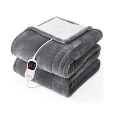 Homemate Electric Heated Blanket Twin - 62"x84" Heating Bed Blankets Throw wi...