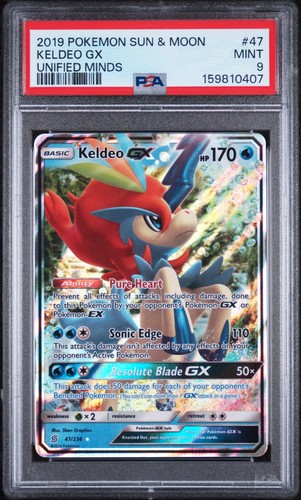 Keldeo-GX graded PSA 9 for sale on eBay