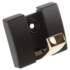 Durable Space Aluminum Towel Hooks Black Foldable Wall Hooks for Bathrooms