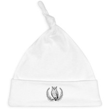 'Owl with Laurel Wreath' Baby Beanie Hat BH00043309 